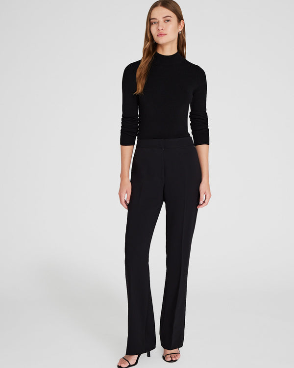 Club Monaco Slim Stretch-Crepe Trouser Black