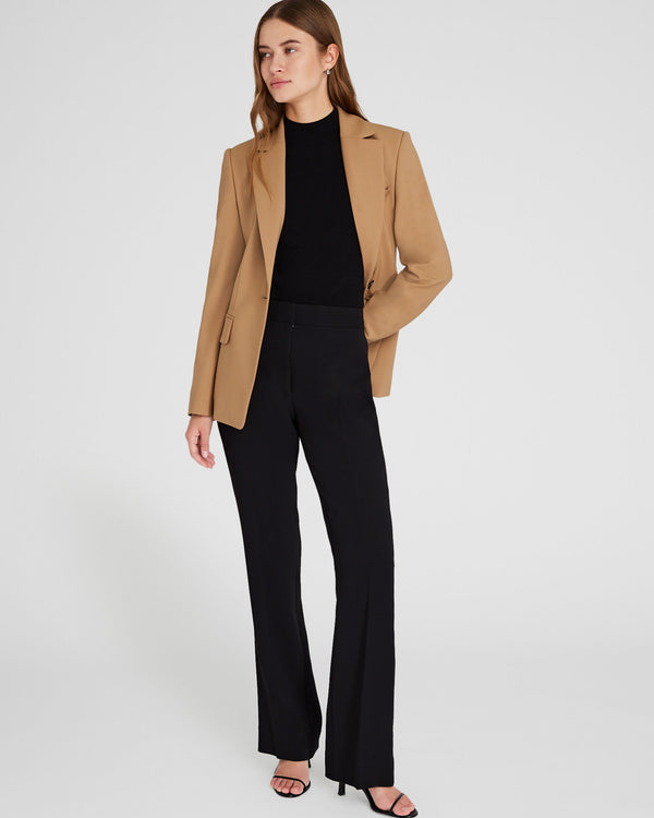 club monaco Slim Stretch-Crepe Trouser Black