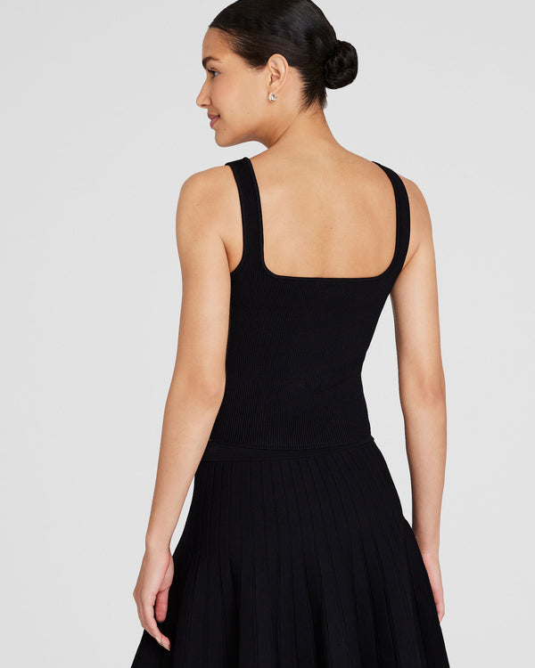 Club Monaco Square Neck Tank Black