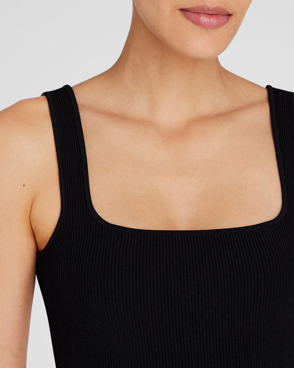 Club Monaco Square Neck Tank Black