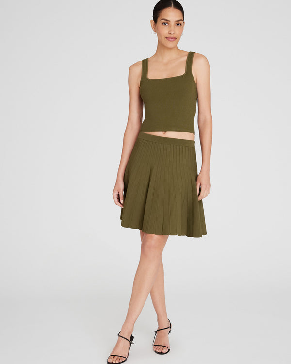 Club Monaco Square Neck Tank Olive Drab