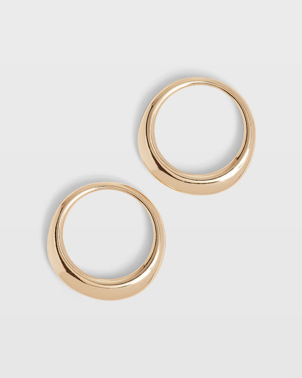 club monaco Stacked Geometric Ring Set Gold