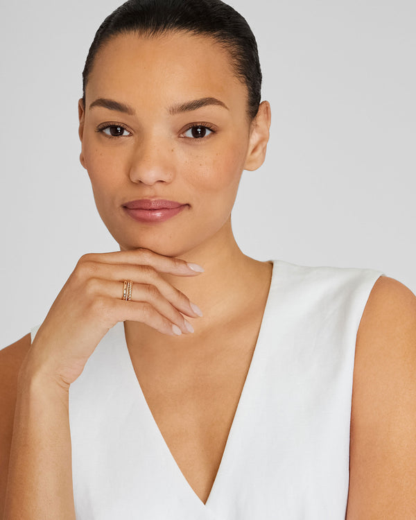 Club Monaco Stacking Ring Set Gold