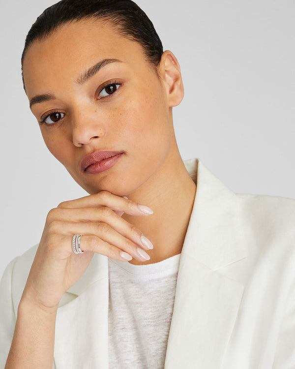 Club Monaco Stacking Ring Set Silver