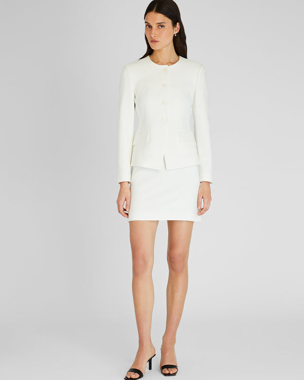 Club Monaco Stamp Skirt White