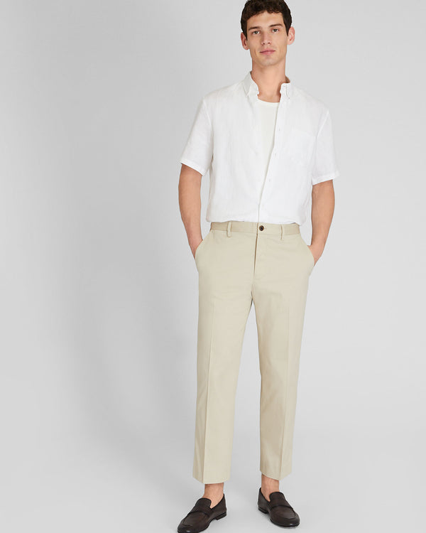 Club Monaco Straight Cropped Fit Pant Khaki