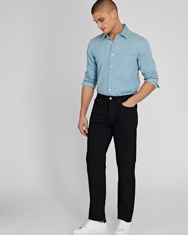 Club Monaco Straight Fit Jeans Black