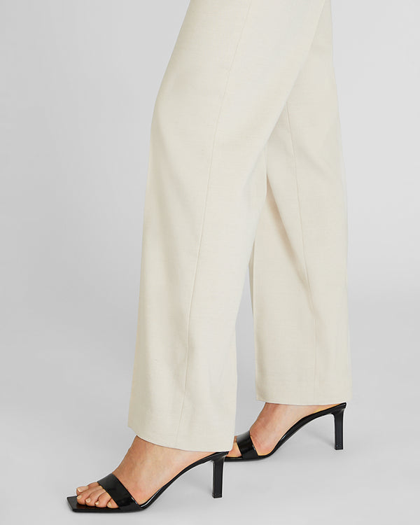 Club Monaco Straight Fit Linen Trouser Natural