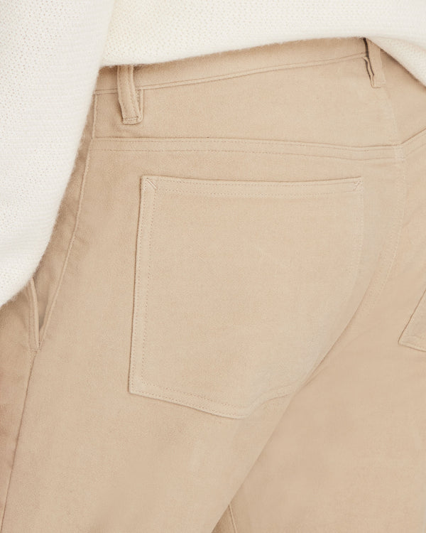 Club Monaco Straight Fit Moleskin Pant Beige