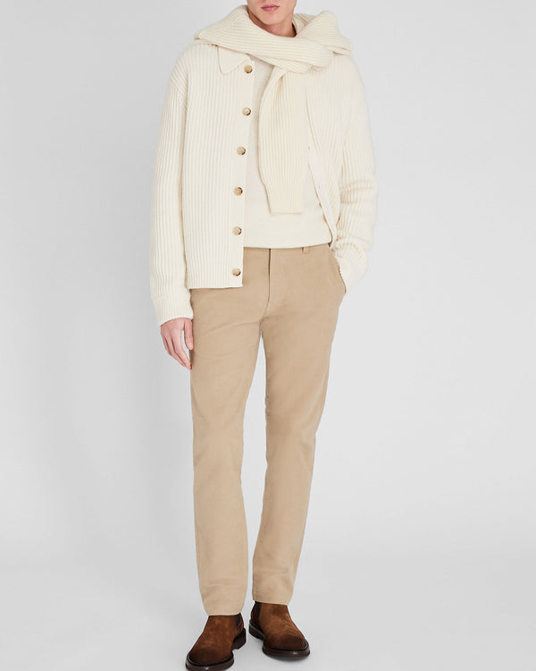 club monaco Straight Fit Moleskin Pant Beige