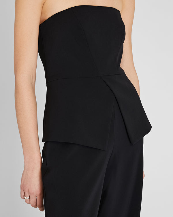 Club Monaco Strapless Bustier Jumpsuit Black
