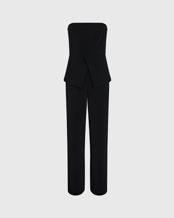 Club Monaco Strapless Bustier Jumpsuit Black