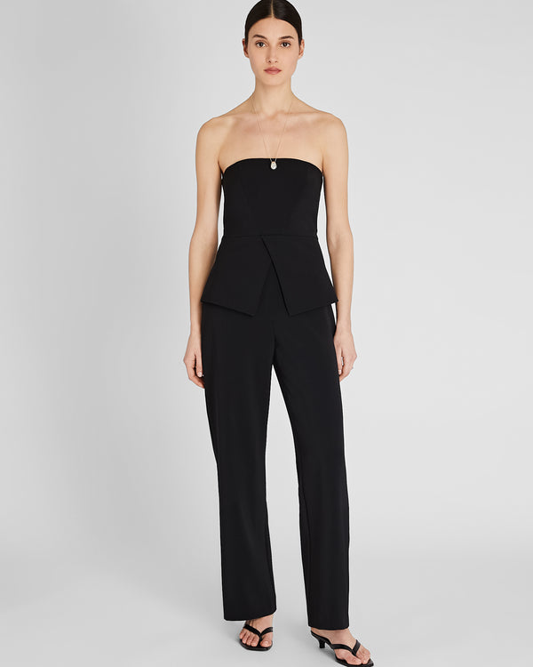 club monaco Strapless Bustier Jumpsuit Black