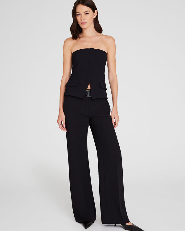 Club Monaco Strapless Tailored Top Black