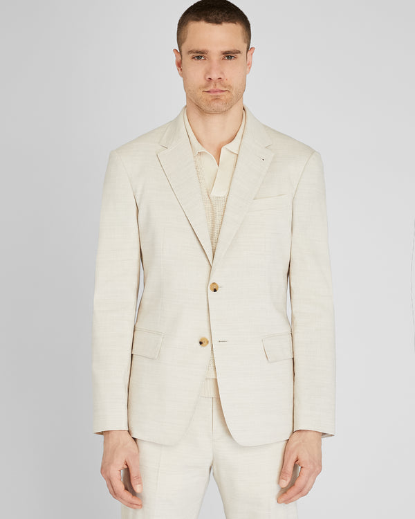 club monaco Stretch Linen Suit Jacket Natural