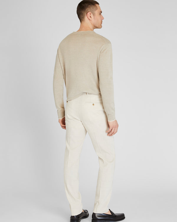 Club Monaco Stretch Linen Suit Trouser Natural