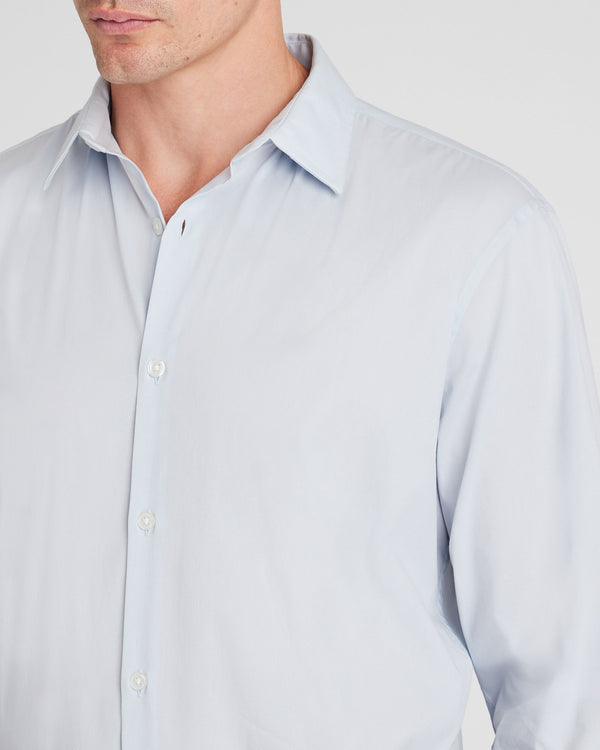 Club Monaco Stretch Poplin Dress Shirt Blue