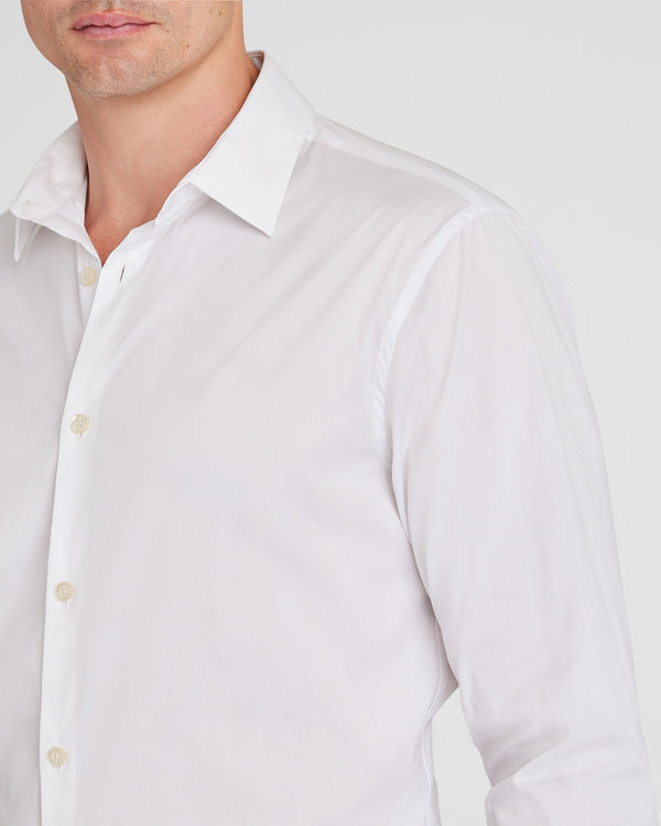 Club Monaco Stretch Poplin Dress Shirt White
