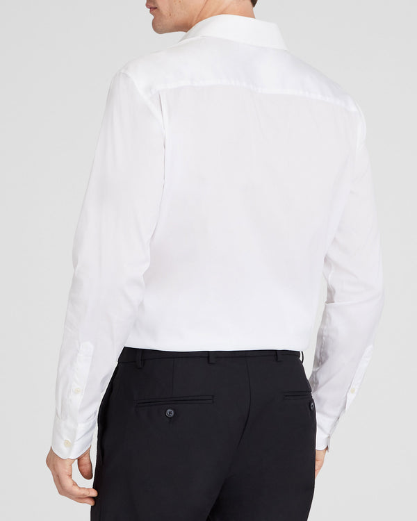 Club Monaco Stretch Poplin Dress Shirt White