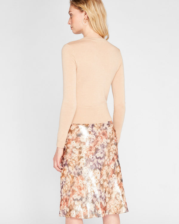 Club Monaco Sunset Shimmer Trycia Skirt Sunset