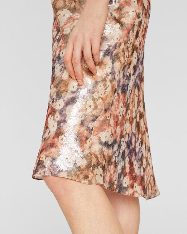 Club Monaco Sunset Shimmer Trycia Skirt Sunset