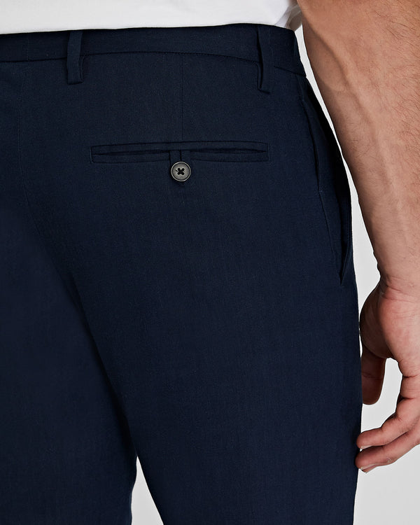 Club Monaco Sutton Linen Dress Pant Navy
