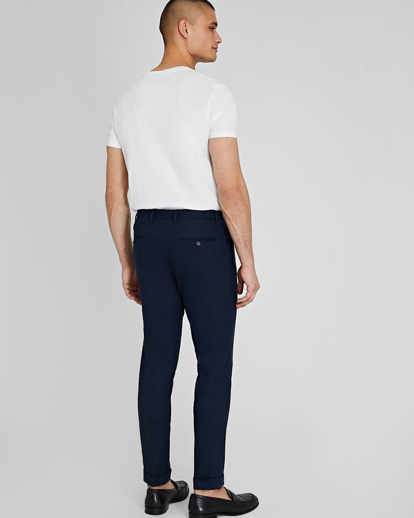 Club Monaco Sutton Linen Dress Pant Navy