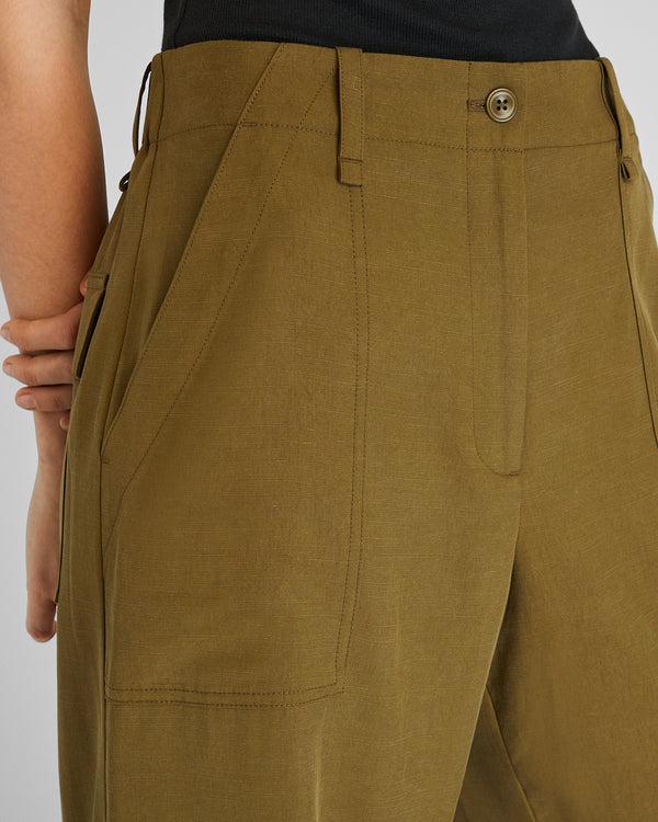 Club Monaco Tab Detail Cargo Pant Dark Olive