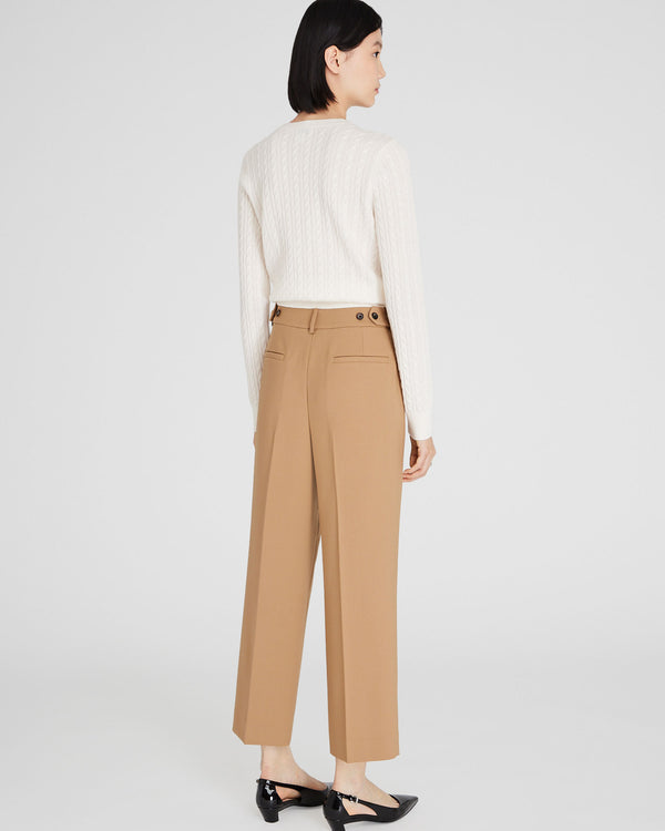 Club Monaco Tab-Detail Pant Warm Camel
