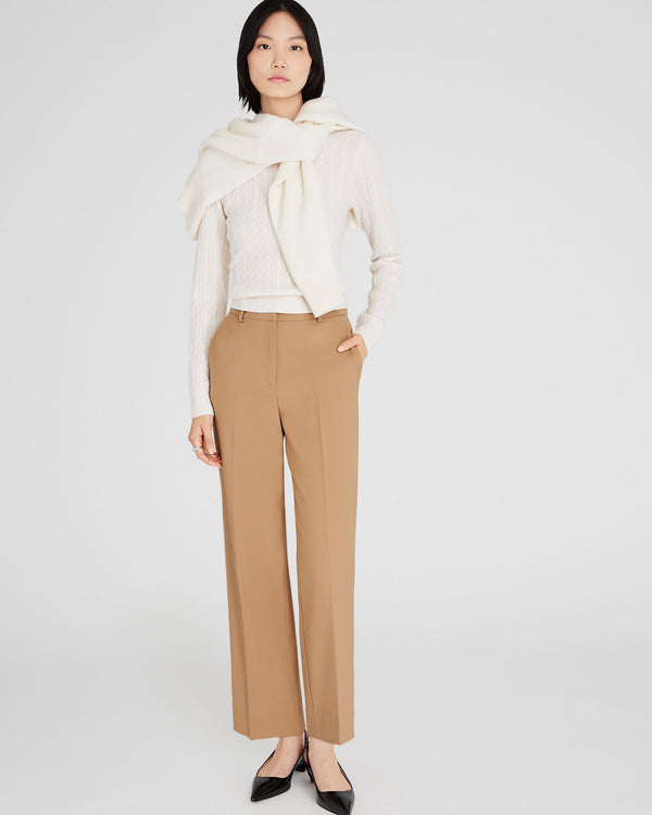 club monaco Tab-Detail Pant Warm Camel