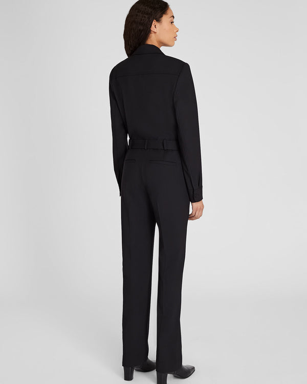 Club Monaco Tailored Crepe Jumpsuit Black