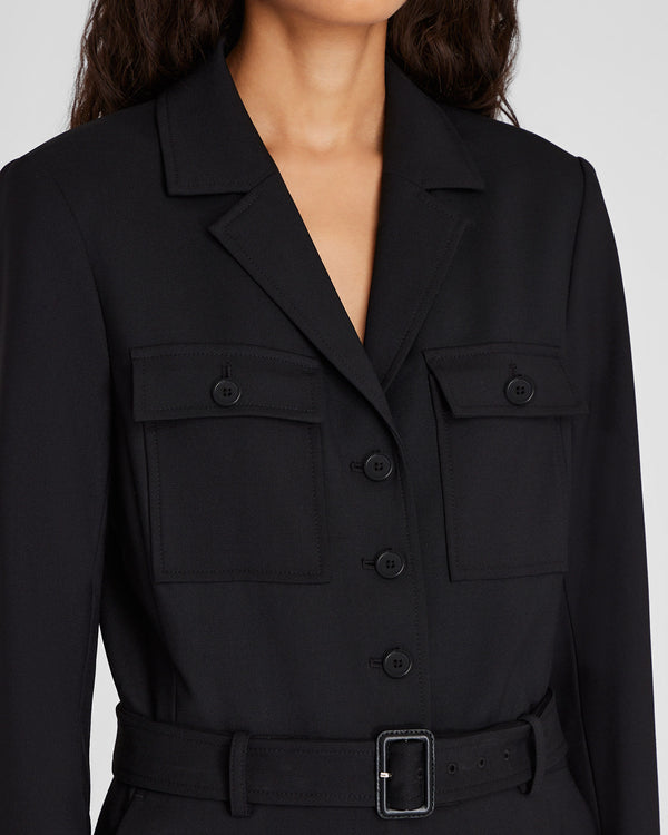 Club Monaco Tailored Crepe Jumpsuit Black