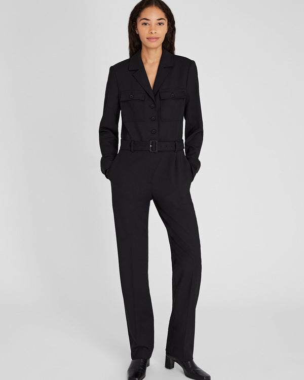 club monaco Tailored Crepe Jumpsuit Black