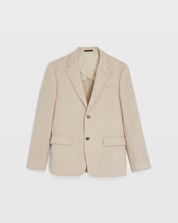 club monaco Tech Linen Suit Blazer Light Khaki Mix