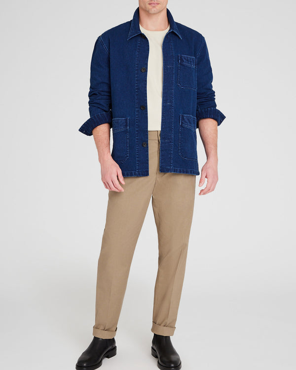 Club Monaco Textured Indigo Shirt Jacket Indigo