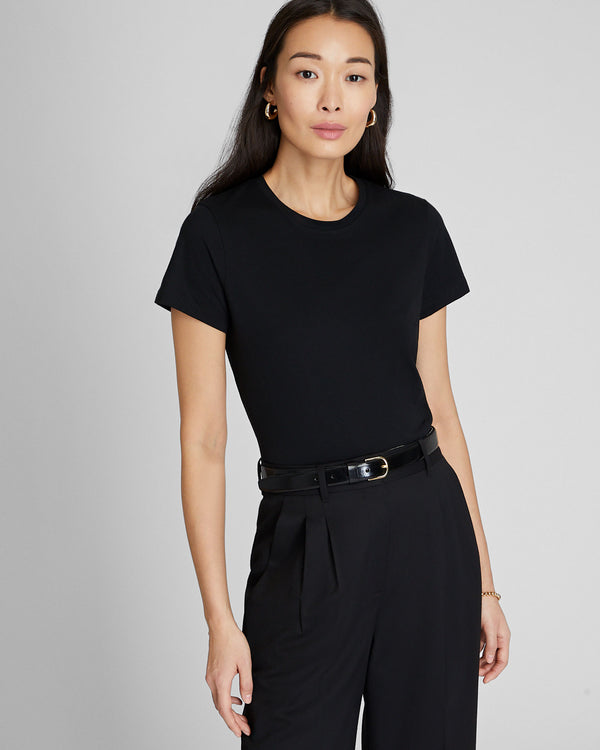 club monaco The Crewneck Tee Black