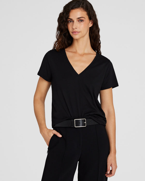 club monaco The V-Neck T-Shirt Black