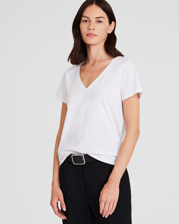 club monaco The V-Neck T-Shirt White