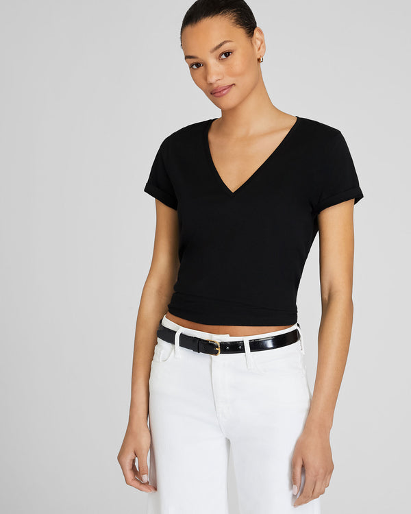 club monaco The V-Neck Tee Black