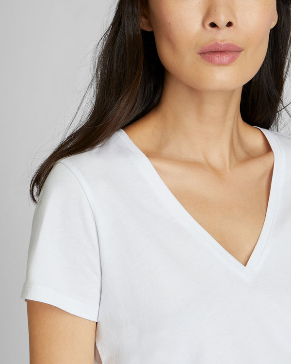 Club Monaco The V-Neck Tee White