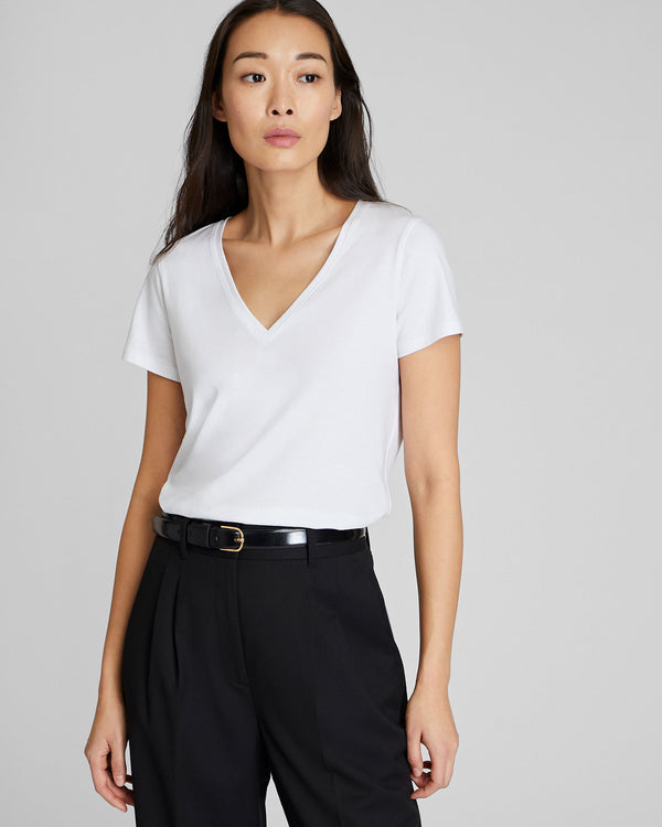 club monaco The V-Neck Tee White