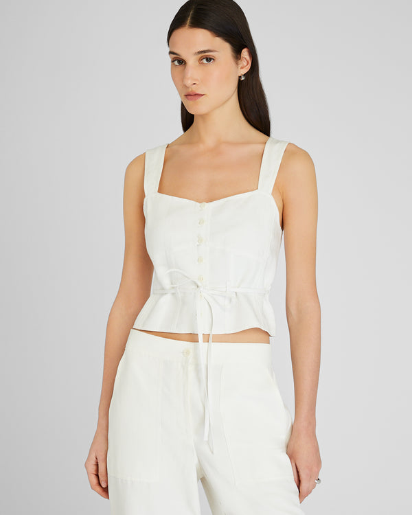 club monaco Tie Tank White