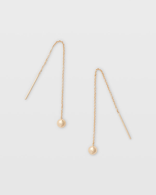 club monaco Tiny Ball Threader Gold