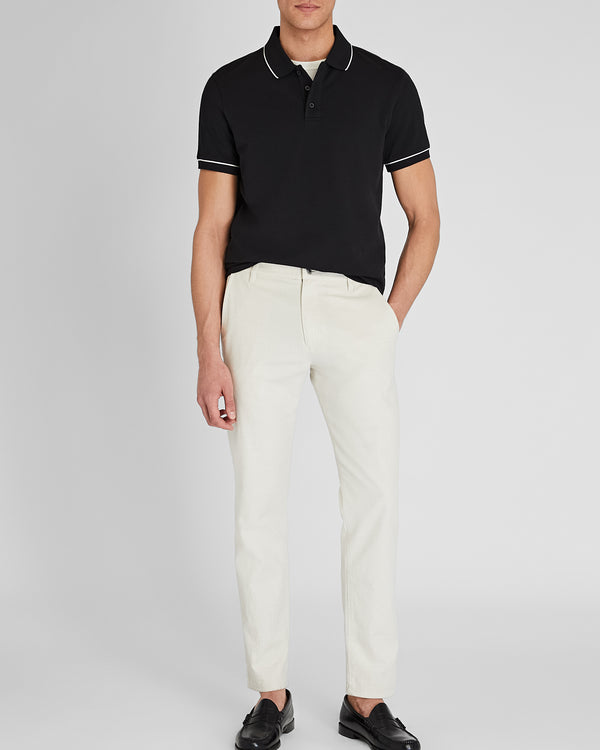 Club Monaco Tipped Piqué Polo Black