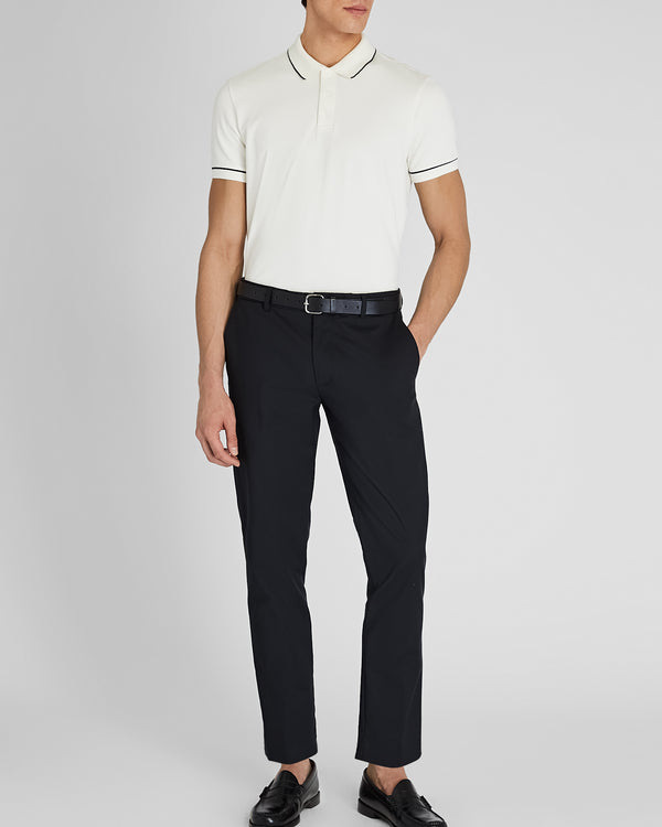Club Monaco Tipped Piqué Polo White