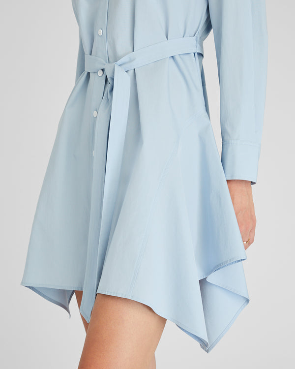 Club Monaco Trapeze Shirt Dress Oxford Blue
