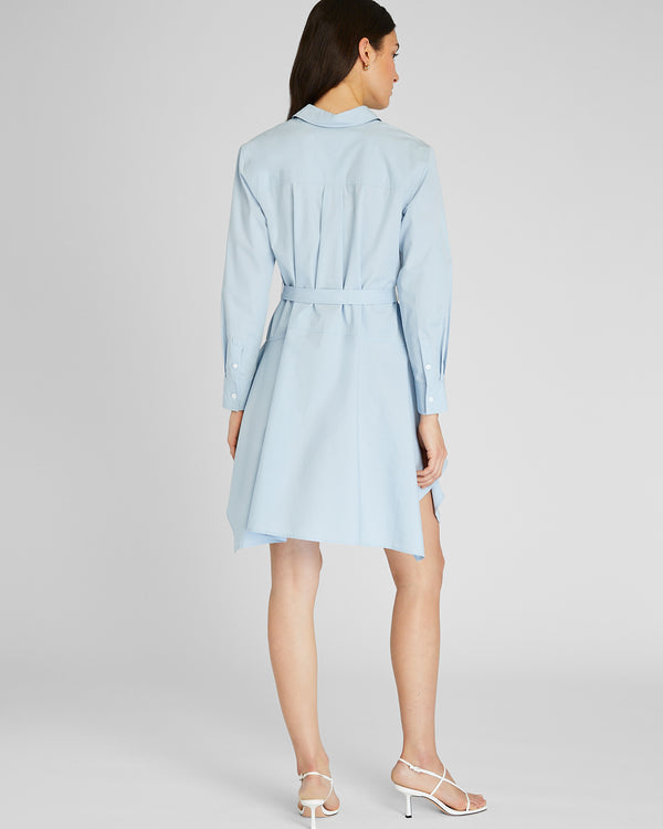 Club Monaco Trapeze Shirt Dress Oxford Blue