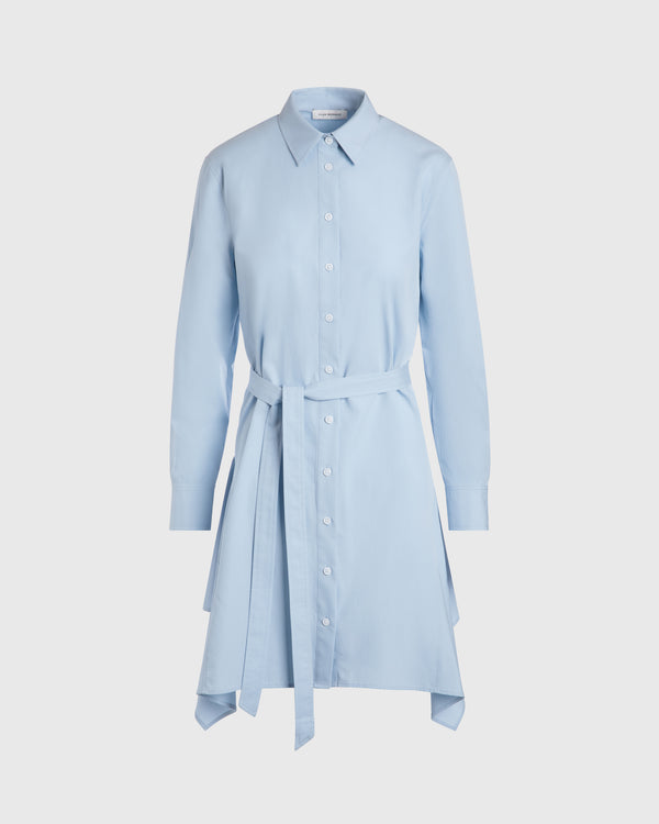 Club Monaco Trapeze Shirt Dress Oxford Blue