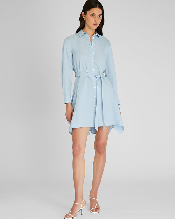 club monaco Trapeze Shirt Dress Oxford Blue