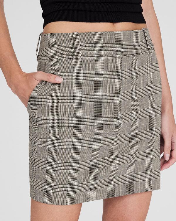 Club Monaco Trouser Mini Skirt Black Ivory